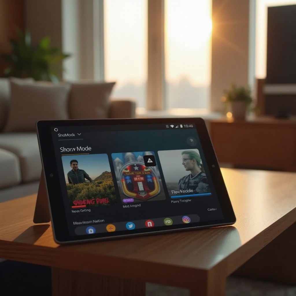 mode spectacle de la tablette Fire